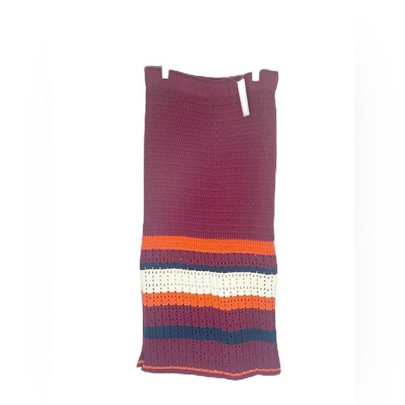 Free People Far From Here Crotchet Color Block Skirt - Picture 4 of 8
